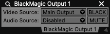 The Blackmagic Output plugin.