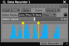 A Data Looper plugin, editing one of its tracks.