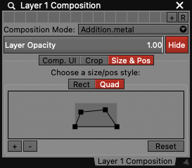 Quad Mode with inspected vertex"