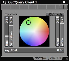 OSCQuery Client plugin"