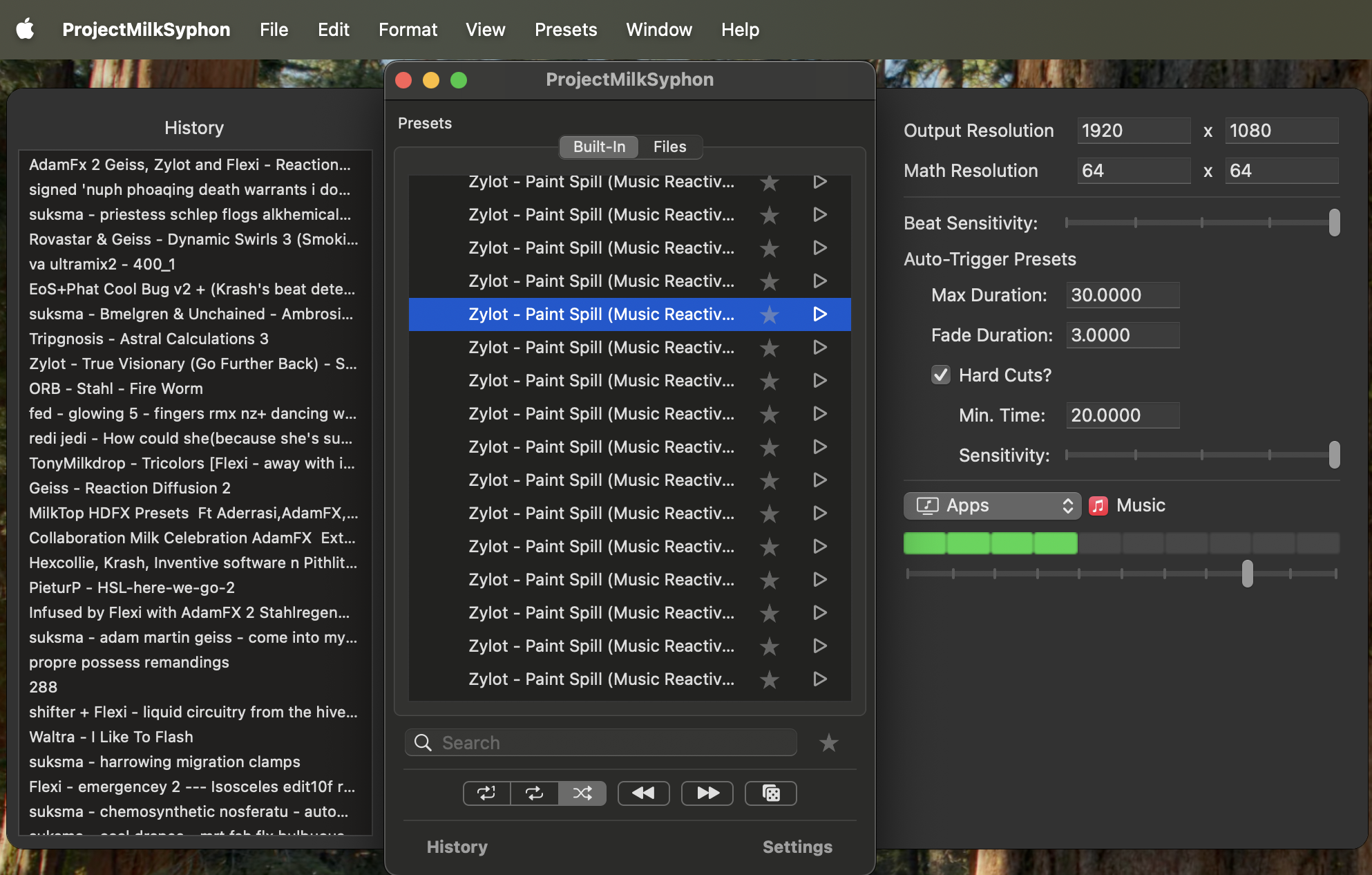 ProjectMilkSyphon Playlists