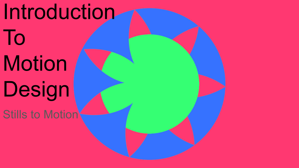 Stills to Motion