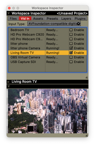 Use AppleTVs on your local network as video inputs