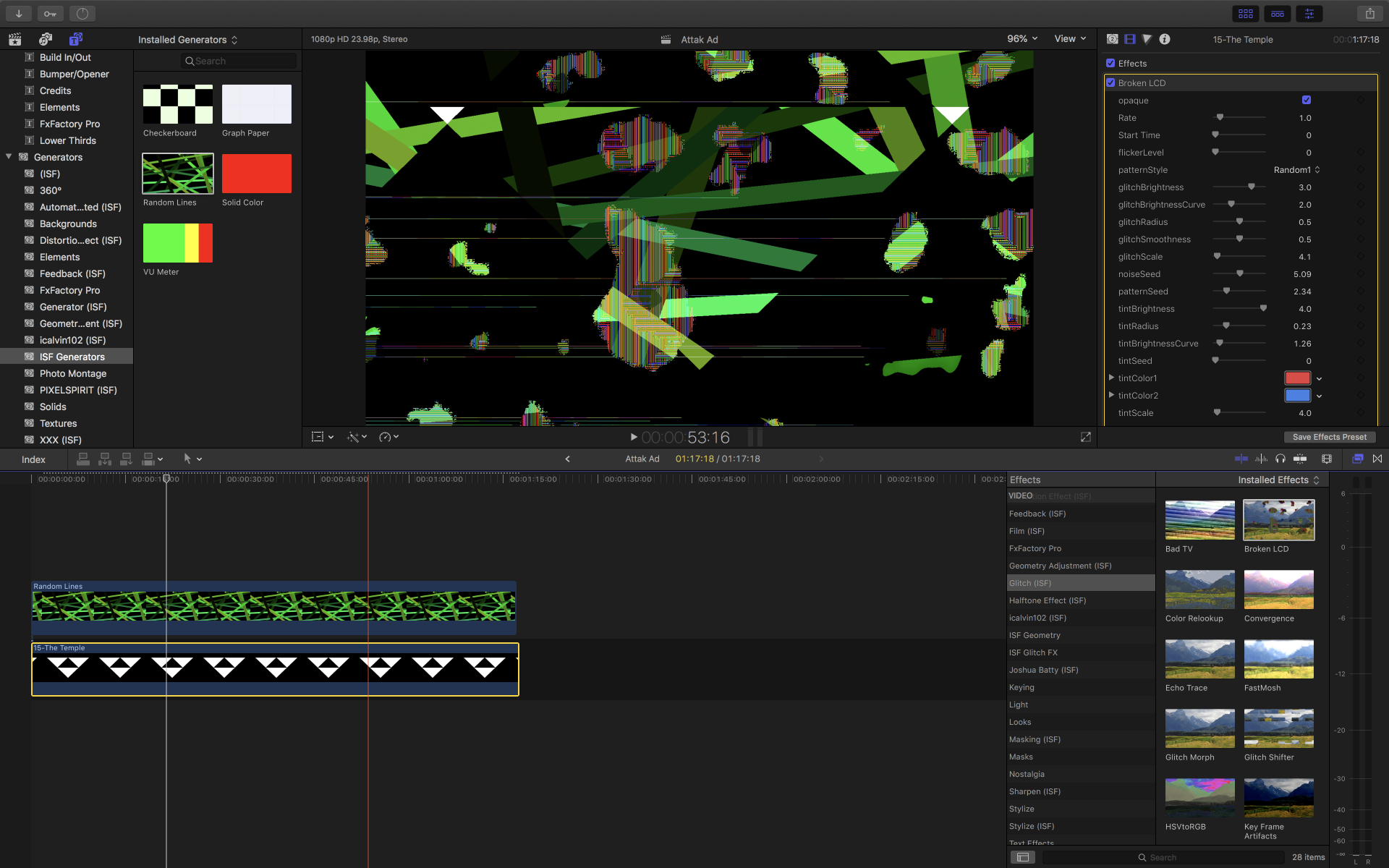 ISF for Motion in FCP X